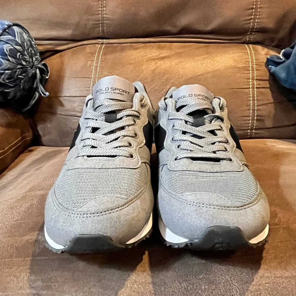 Polo Sport Ralph Lauren Slaton Shoes Sneakers grey Mens Size 12